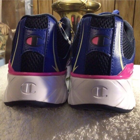 NWT Women’s Champion Running Shoes Blue Black Pink Size 9M V SRS Approach comfy - Picture 5 of 12